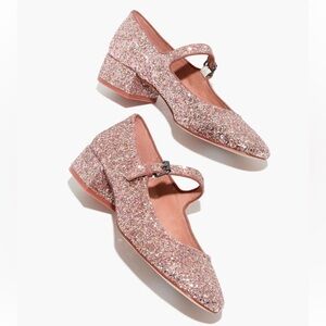 Madewell New the Delilah Mary Jane in Glitter, 8.5